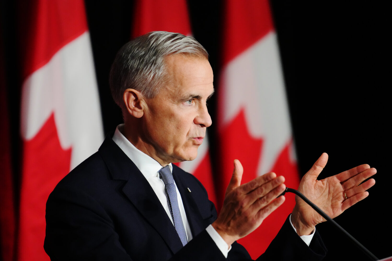 Canada Prime Minister Mark Carney makes a live address on Canada's plan to build a stronger economy...