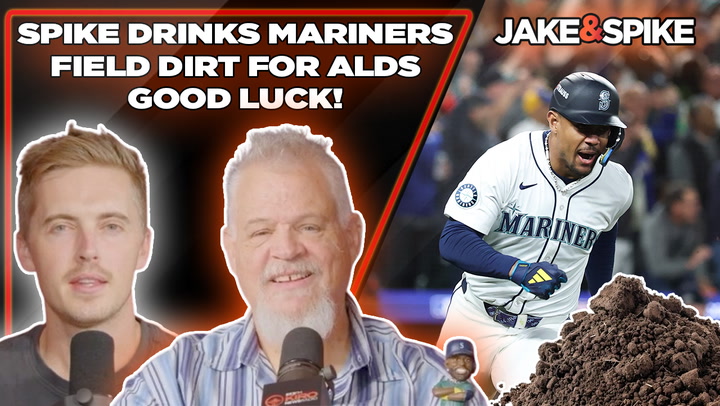 Watch Spike Drinks Mariners Field Dirt for Good Luck!?