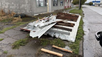 VIDEO: Possible tornado rips roof off, damages 4 buildings in Longview