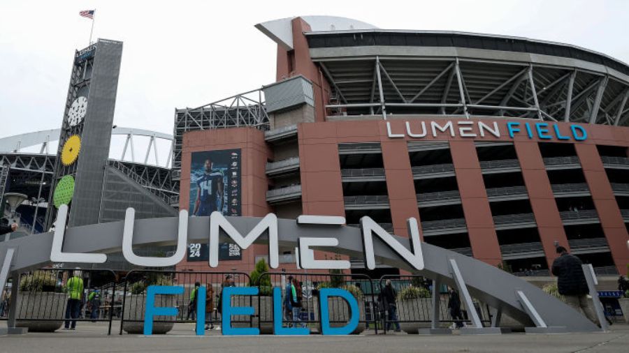 Lumen Field seattle man...