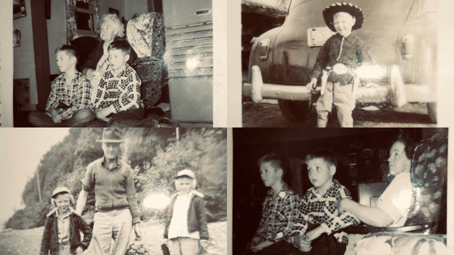 Image: Jim Hudson, whose letter was read on the 1950 "Magic Radio Santa" program, shared these phot...