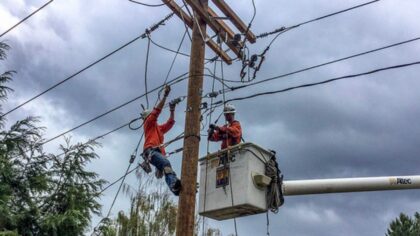 High winds and fallen trees: Utility crews working to restore power to thousands