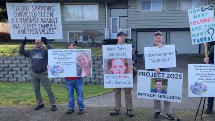 GOP leaders condemn protest at democratic representative's Bremerton home, urge civility in politics