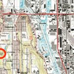 Detail from 1983 USGS map showing topography of Camp Long. (USGS Archives)