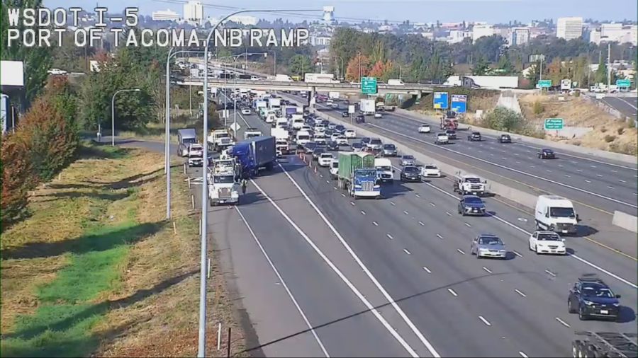 I-5 tacoma 3-mile backup...