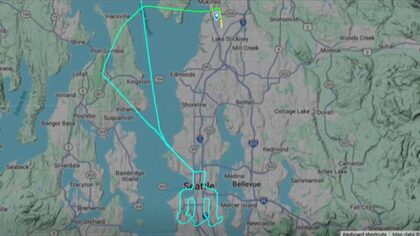 'What better way to celebrate': Mariners fan traces trident pattern in sky above T-Mobile Park