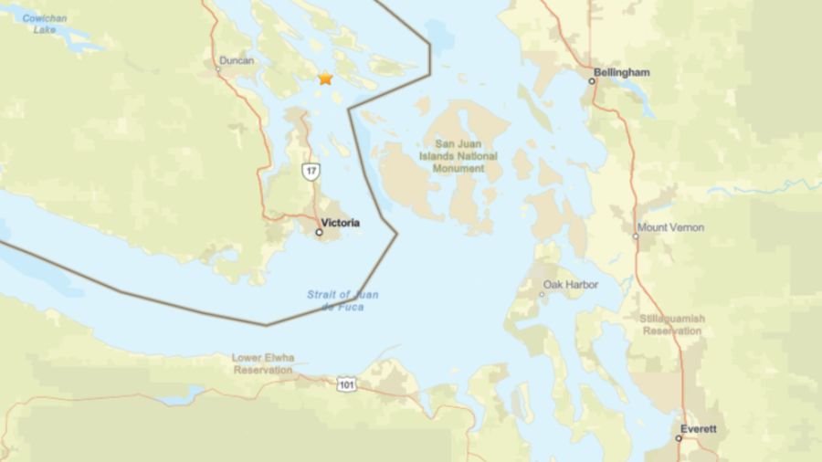 San Juan Islands earthquake canada...