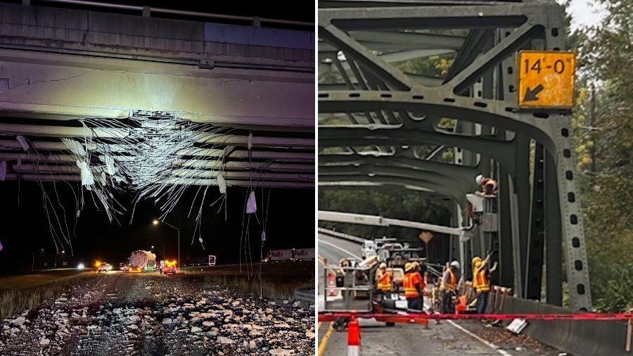 Washington bridge strike stupid motorist law...