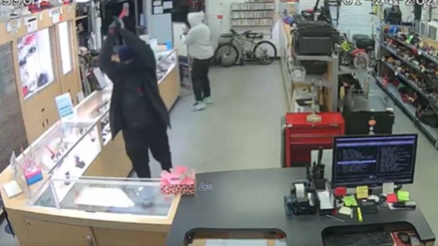Renton pawn shop sledgehammer robbery...