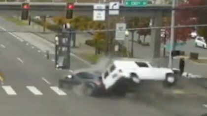 Driver in crisis runs red light, sparks multi-vehicle crash on Aurora Avenue N.