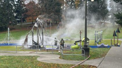Arson confirmed in fire that destroyed new Everett playground
